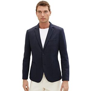 TOM TAILOR Herenjas, 32850 - Blue Classic Melange, 52, 30463-stoffig mintblauw