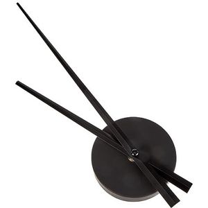 TFA Dostmann analoge wandklok MINIMALIST, 60.3036.01, minimalistische design, bestaat alleen uit wijzers, rustig ""sweep"" uurwerk, ook geschikt voor knutselen, metaal, zwart, (L)96 x (B)33 x (H)310 mm