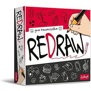 Trefl - Redraw – dynamisch gezelschapsspel, spreuken van raadsels, tekeningen van andere spelers, worden kunstenaars, spel voor volwassenen en kinderen vanaf 10 jaar
