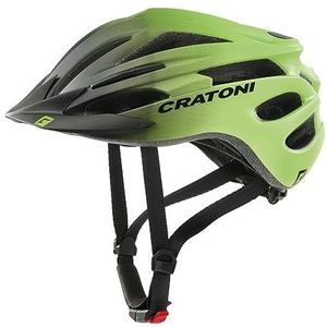 Cratoni Uniseks - Pacer Jr helm voor volwassenen, zwart/limoenmat, S