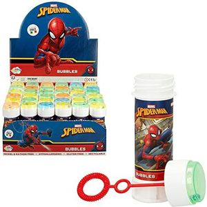 DULCOP - 36 stuks Spiderman zeepbellen – 60 ml – 047090PA – blauw – kunststof – officiële licentie – speelgoed voor kinderen – outdoorspel – vanaf 3 jaar