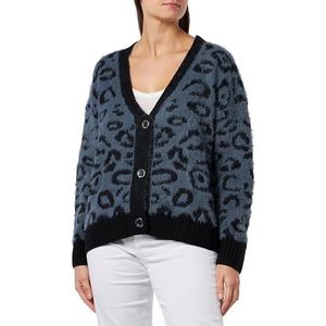 ZITHA Cardigan voor dames, Zwart/Grijs