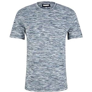TOM TAILOR Heren T-Shirt, 31466 - Blauw Multicolor Spacedye, M, 31466 - Blue Multicolor Spacedye