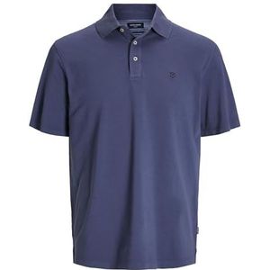 Jack & Jones Jprbluwilliam Wash Ss Poloshirt voor heren (1 stuk), Blauw