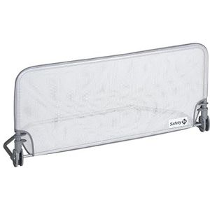 Safety 1st Standard Bedrail 90 cm, 18 maanden - 5 jaar, kinderbedhek, wasbare netstof, zelfvergrendeling, kinderbed, grijs/wit