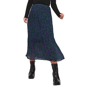 Joe Browns Abstracte dierenprint geplooide midi-rok voor dames (1 stuk), Meerkleurig