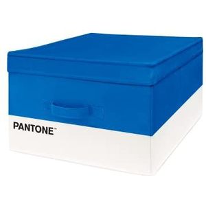 Pantone™ Opbergdoos voor kleding, met zak voor parfum, opvouwbaar, met dikke en stevige structuur, 40 x 50 x 25 cm, blauw