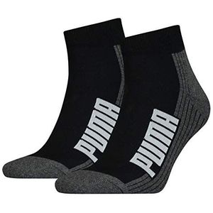 PUMA 2 paar Bwt sokken gevoerd unisex, Zwart/Wit