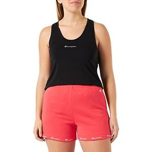 Champion Legacy American Classics Powerblend Terry High Waist Regular damesshorts, rood, XL, Rood