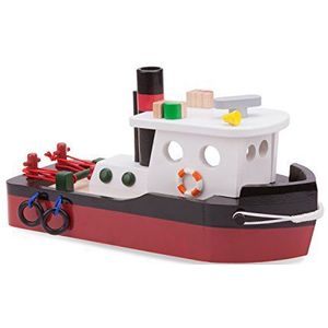 New Classic Toys Boot aanhanger, speelgoed van hout voor kinderen