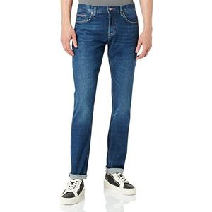 Tommy Hilfiger Xtra Slim Layton Pstr Crane Blue herenjeans, Crane Blue, 28 W/32 l, blauw (crane blue)