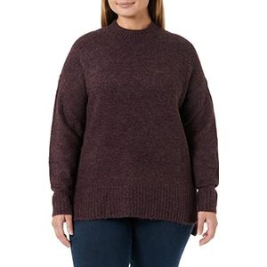 VERO MODA Vmlefile Dames Trui Oversize Boxy Blouse Ga Noos, Wijn