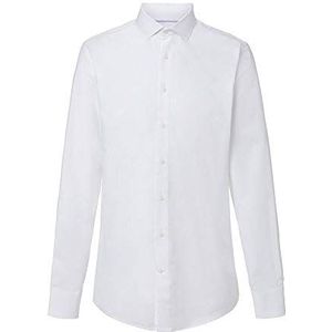 Hackett London Poplin Slim BC Business overhemd voor heren, 800, wit