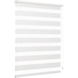 Sekey Klemmfix dubbel rolgordijn, zonder boren, voor ramen, dubbel rolgordijn, 60 cm breed, dubbel rolgordijn, zonwering, 60 x 210 cm, linnen