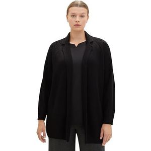 TOM TAILOR 1041168 gebreid damesvest, 14482 - Deep Black