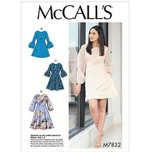 McCall's Patterns McCall's M7832A5 patroon voor jurk met pofmouwen en klokken, maat 32-42