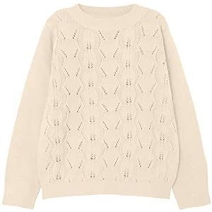 NAME IT Nkfvibbi Ls Knit N1 gebreide trui voor meisjes, Boter room