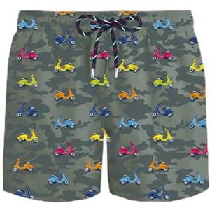 NALINI 03128210100C000.10 Art.N2 10 60 Boxer de bain pour homme Militaire XXL, Militaire, XXL