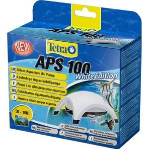 Tetra Aquariumluchtpomp APS 100 - stille membraanpomp voor aquaria van 50 tot 100 l, wit, 212497