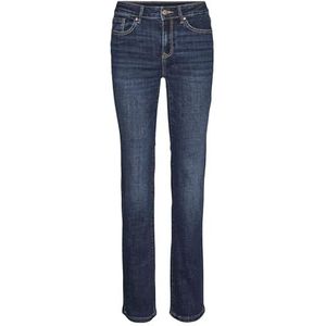 VERO MODA Vmflash Mr Straight Jeans Li3300 Ga Noos Damesjeans, Donkerblauw denim