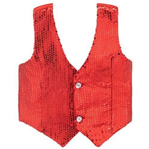 Dress Up America Rood vest met pailletten voor kinderen - Mooie jurk ontvouwt zich voor rollenspel