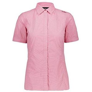 CMP Elastisch shirt met korte mouwen voor dames met Dry Function Technology, bouganville-bianco