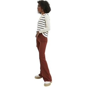 TRENDYOL Trendyol Uitlopende broek met hoge taille voor heren, damesbroek (1 stuk), Braun