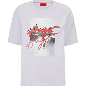 HUGO dateboard heren tshirt, Light / Pastel Purple535