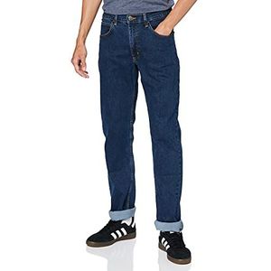 Lee Brooklyn Straight Jeans voor heren, Dark Stonewash