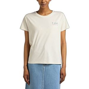 WHITELISTED T-shirt met klein logo, dames, ecru, XS, ECRU