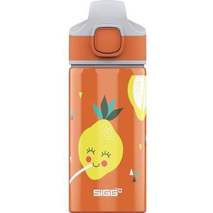 SIGG - Aluminium kinderfles - Miracle Lemon - Met rietje - Waterdicht - Vedergewicht - BPA Vrij - Gecertificeerd CO2 Neutraal - School & Sport - Lichtgroen - 0,4L