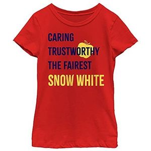Disney Princess Caring Trustworthy The Fairest Snow White Girls T-shirt standaard rood, Rood