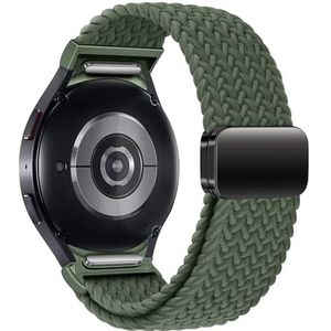 Clouism Bracelet Braided No Gaps pour Samsung Galaxy Watch 7 6 5 4 44mm 40 mm/5 pro Bracelet magnétique pour Galaxy Watch 6 watch4 Classic 47 43 Bracelet, Watch 6 44mm, agate