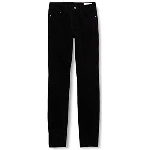 s.Oliver Women's 2122170 Slim Corduroy broek, zwart, maat 48/30, zwart, 50, zwart.