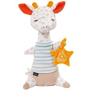 Fehn Giraffe nachtlampje, knuffeldier met borduurwerk ""Glow-in-the-dark "", multifunctionele slaaphulp voor baby's als bedlamp, borstvoedingslamp, nachtlampje en bedlamp, voor baby's tot