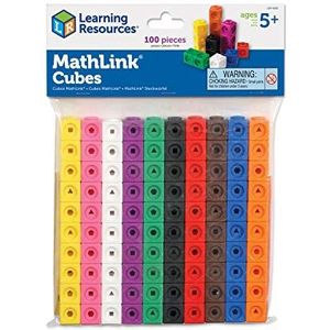 Learning Resources Mathlink kubussen (Set van 100) één maat - veelkleurig