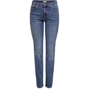 ONLY Onlsui Mid Slim Dnm Dia451 Noos Damesjeans, Medium blauwe denim