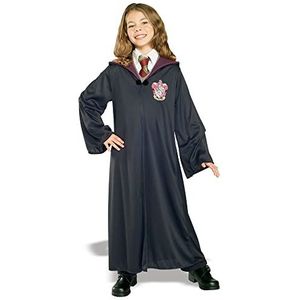 RUBIE'S - Officieel Harry Potter - Gryffindor jurk - kinderkostuum - maat L - 7-8 jaar - kostuum zwarte jurk met capuchon - voor Halloween, carnaval - cadeau-idee voor Kerstmis