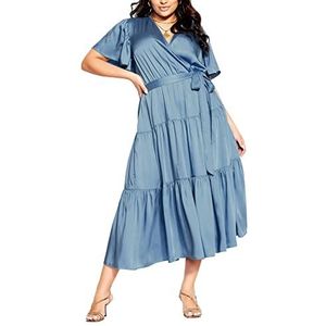 CITY CHIC Robe grande taille pour femme, bleu, 50/grande taille