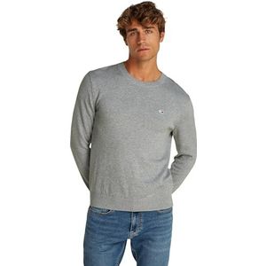 Tommy Jeans TJM Slim Essentials Lichte herentrui, grijs, 6XL, grijs (Grey Htr), 6XL oversized, Grijs Htr
