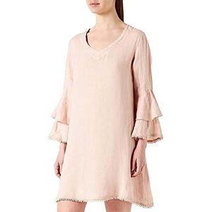 Bonateks Bdlsc100381-n Vrijetijdsjurk voor dames, roze, 38 EU, roze, 40, Roze
