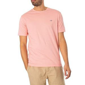GANT T-shirt Fit Shield pour homme, rose bonbon, taille XXL, rose, XXL