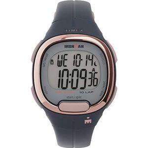 Timex Ironman Transit dameshorloge 33 mm, Blauw/Roze, chronograaf