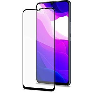 Celly Displaybeschermfolie voor Xiaomi Mi 10 Lite, gehard glas, hardheid 9H, krasbestendig, zwart