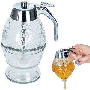 ORION Glazen dispenser voor honing siroop honing doseerder met opslagmedium