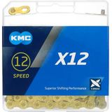 KMC Ketting X12 12 versnellingen, Ti-N Gold, 126 schakels