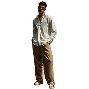 Trendyol Pantalon pour homme - Coupe droite - Taille normale, camel, 40