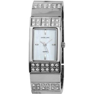 Excellanc - 152422000010 - dameshorloge - kwarts analoog - armband van legering zilver