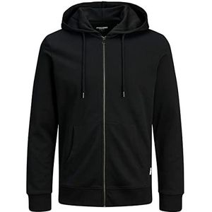 JACK & JONES Jjebasic Noos Ps herenvest met capuchon en ritssluiting, zwart, 7XL, zwart.