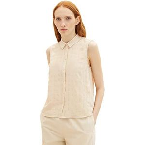 Tom Tailor Denim Damesblouse, 31700 stoffig zandbeige, M, 31700 stoffig zandbeige